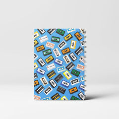 Cassette Tapes Spiral Notebook