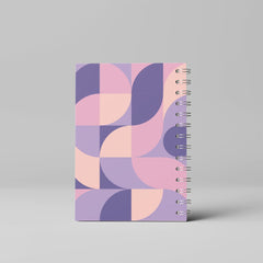 Violet Waves Spiral Notebook