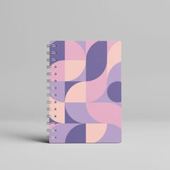 Violet Waves Spiral Notebook