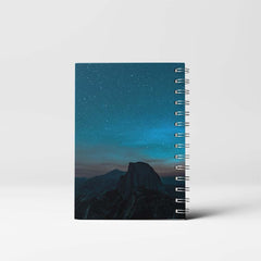 Mountain Night View Spiral  Notebook