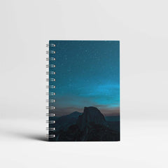 Mountain Night View Spiral  Notebook