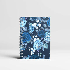 Blue Roses Spiral  Notebook