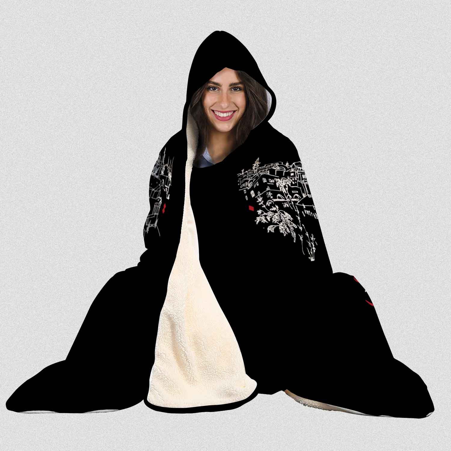 Palestine 6-فلسطين الغالية- Hooded Blanket - Prink Store