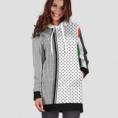 Palestine 5-علم وكوفية - Hoodie Dress