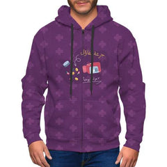 A dose of optimism Zip-up hoodie