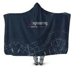 Life is Engineering Hooded blanket