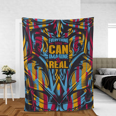 Everything you can imagine is real Throw blanket