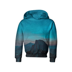 Mountain Night view Kids Hoodie