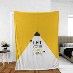 Let your light shine Throw Blanket