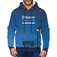 Dreams have no limits zip-up hoodie