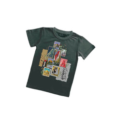 Palestine 3-طوابع فلسطين زيتي - Kids T-shirt - برينك ستور