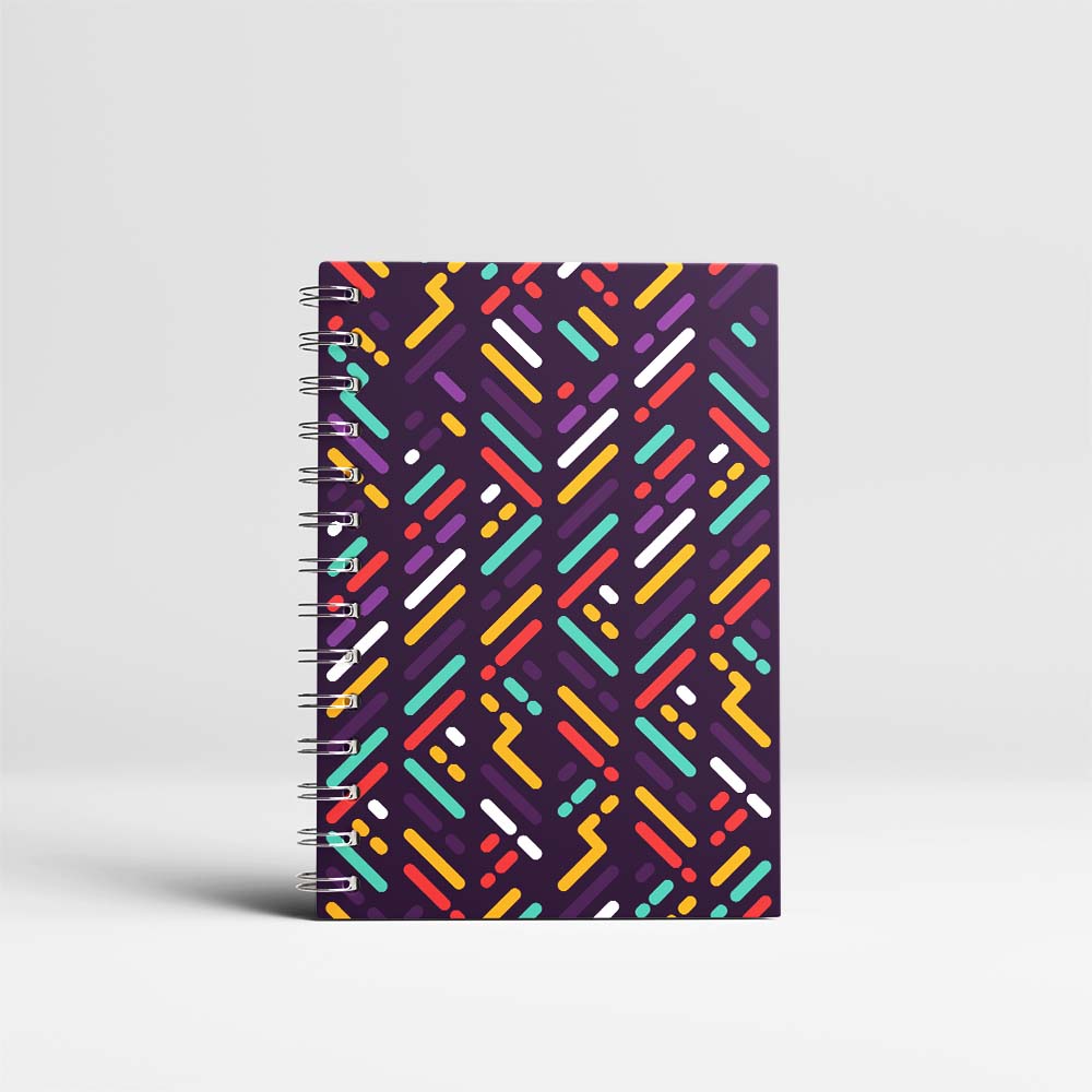 Colored Stripes - Spiral Notebook - PrinkStore