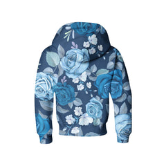 Blue Roses Kids Hoodie