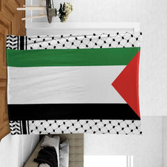 Palestine 4-علم فلسطين - Throw Blanket