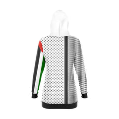 Palestine 5-علم وكوفية - Hoodie Dress