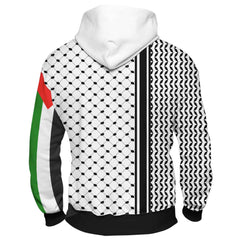 Palestine 5-علم وكوفية- Hoodie