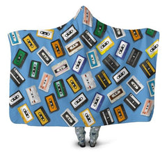 Cassette Tapes Hooded blanket