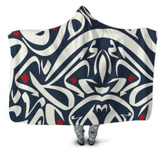 Arabic Calligraphy Hooded blanket