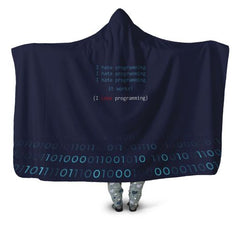 I love programming hooded blanket