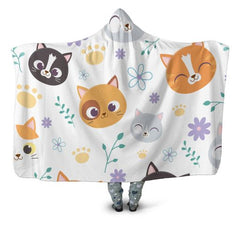 Cats Hooded blanket