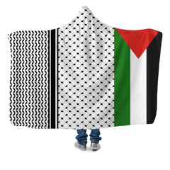 Palestine 5-علم وكوفية - Hooded Blanket - Prink Store