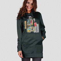 Palestine 3-طوابع فلسطين زيتي-Hoodie Dress