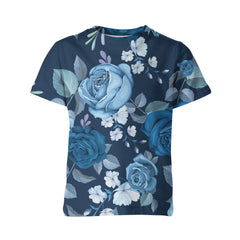 Blue Roses Kids T-shirt