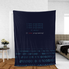 I love programming Throw blanket