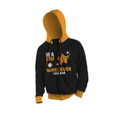 BE A STAR  Zip Up Hoodie