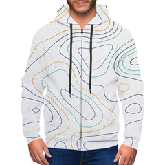 Topography Zip Up Hoodie