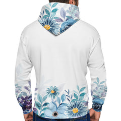 Spring Flowers Zip Up Hoodie