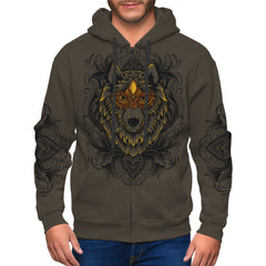 Disguised Wolf Zip Up Hoodie