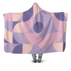 Violet Waves Hooded Blanket