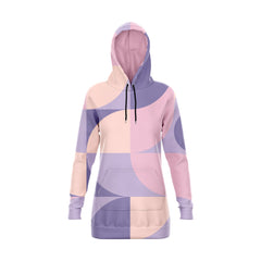 Violet Waves Hoodie Dress