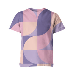 Violet Waves Kids T-Shirts