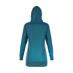 Mountain Night View Hoodie Dress