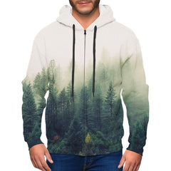 Trees Zip Up Hoodie